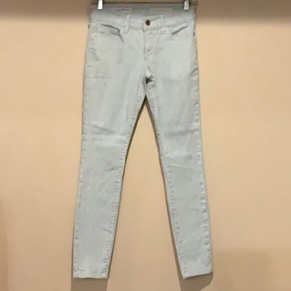 Anthro Pilcro letterpress striped Skinny Railroad blue white Jean denim 25 - Picture 3 of 16